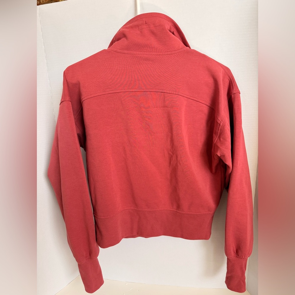 Old Navy Dynamic Fleece Half-Zip Pullover Sweatshirt XS Dusty Rose Crop - Picture 2 of 9